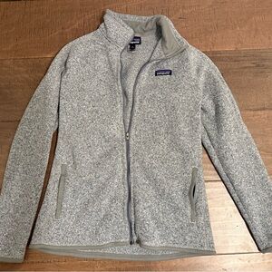 Women’s Patagonia better sweater jacket birch white
